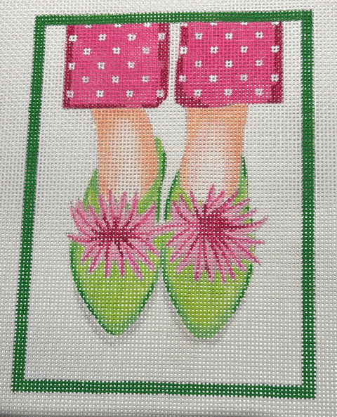 Preppy Pom Pom Indian Mules