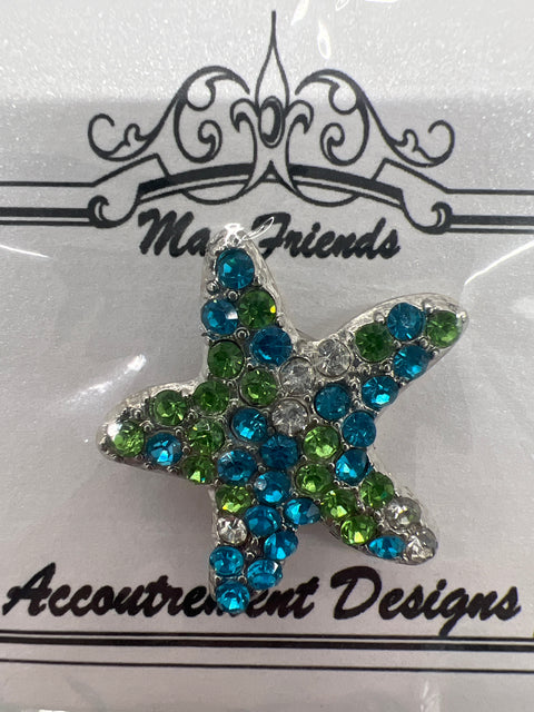 Rhinestone Starfish Needle Minder
