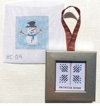 Snowman with frame