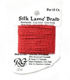 Silk Lame #13  Christmas  Red