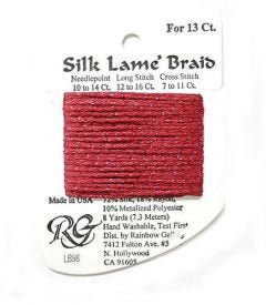 Silk Lame #13 96 Crimson