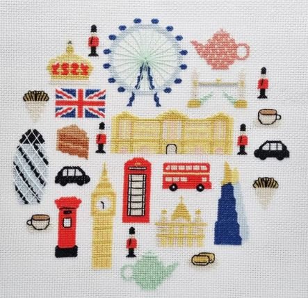 British Sampler Cross Stitch Kit