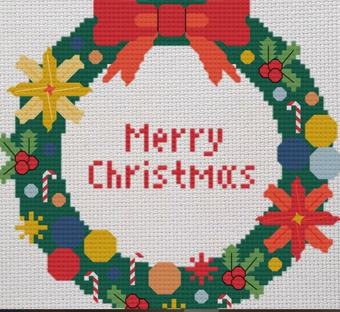 Christmas Wreath Cross Stitch Chart