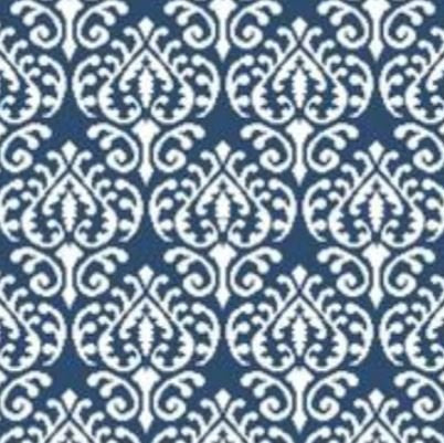 Blue and White Ikat