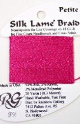 Pet Silk Lame Dk Raspberry