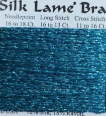 Silk Lame Teal Zeal