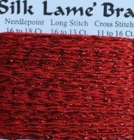 Silk Lame Flame Scarlet