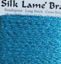 Silk Lame Scuba Blue