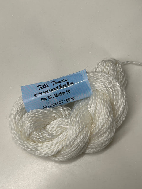 Essentials S502 White 30 yd Skein