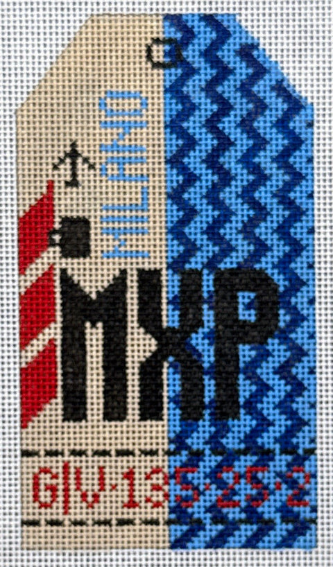 Retro Travel Tag - Milan