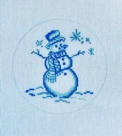 Blue Snowman