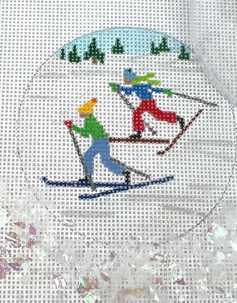 Snow Globes Cross Country Skiers