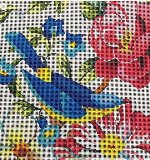 Floral With Blue Bird