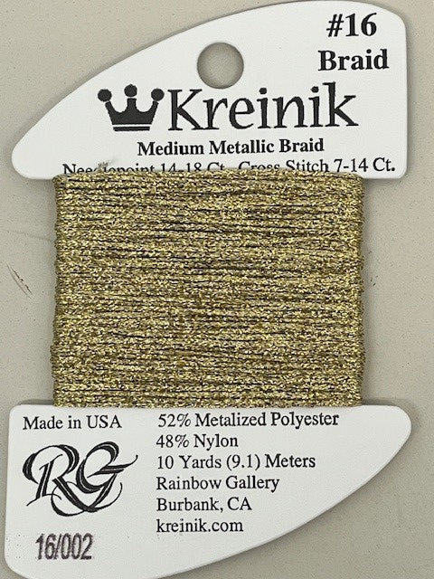 Kreinik #16 Braid #002