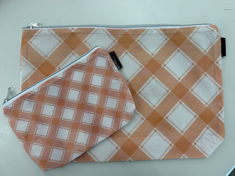 Mad for Plaid! Large Mesh Project Bag