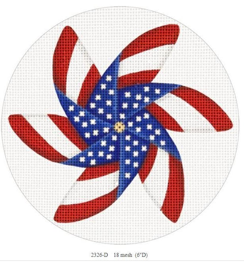 Stripes Pinwheel Ornament