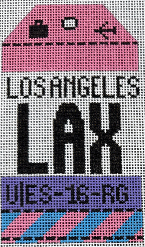 Retro Travel Tag - Los Angeles