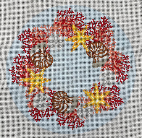 Tropical Coral Wreath - 13 mesh