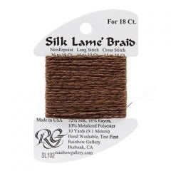 Silk Lame Warm Brown