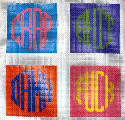 Colorblock Dirty Coasters