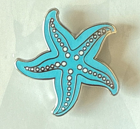 Blue Starfish Needle Minder