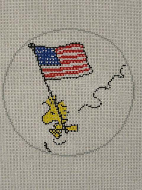 PEANUTS Patriotic - Woodstock Flying the Flag