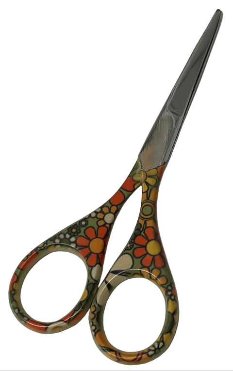 4" Retro Flower Scissors