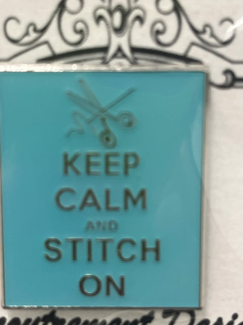 Blue Keep Calm... Needle Minder