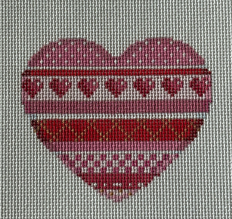 Horizontal Patterns Heart