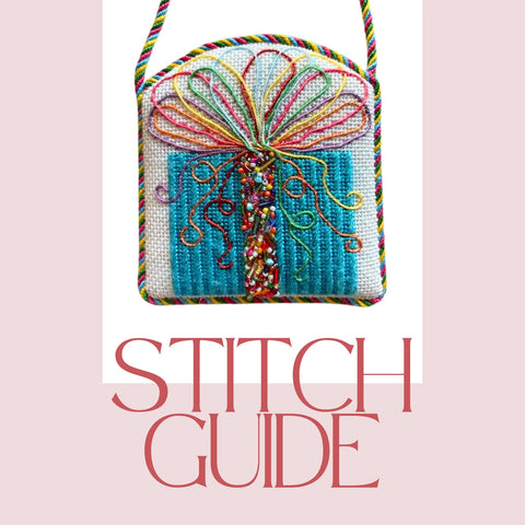 Sprinkle Present Needlepoint Canvas with Stitch Guide