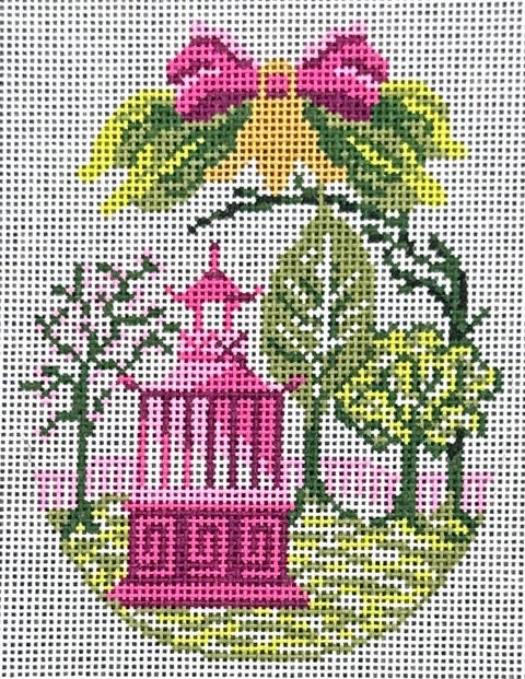 Pink Buds Over Garden Folly