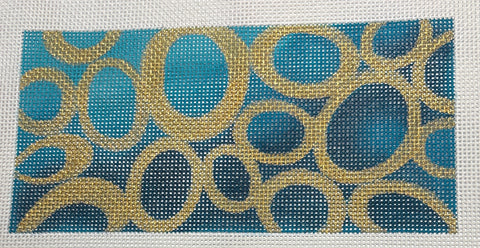 Turquoise & Gold Circles