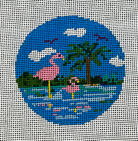 Tropical Flamingo Round