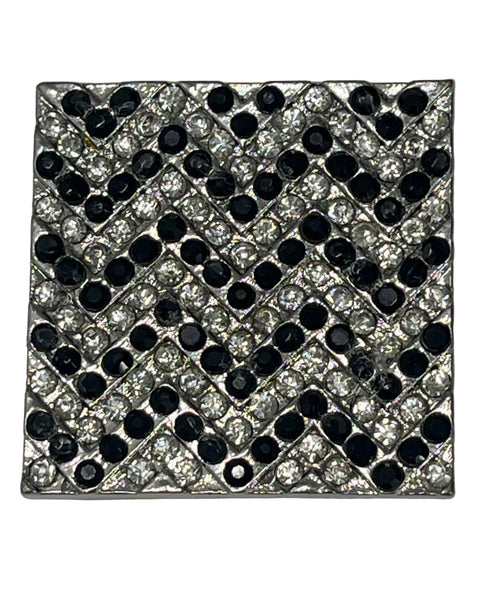 Black and Silver Chevron Needle Minder