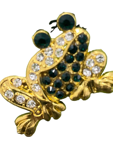 Rhinestone Frog Needle Minder