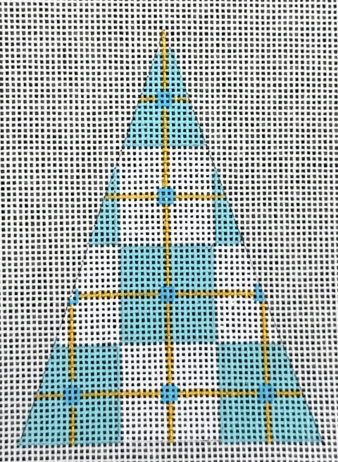 Plaid Tree - blue