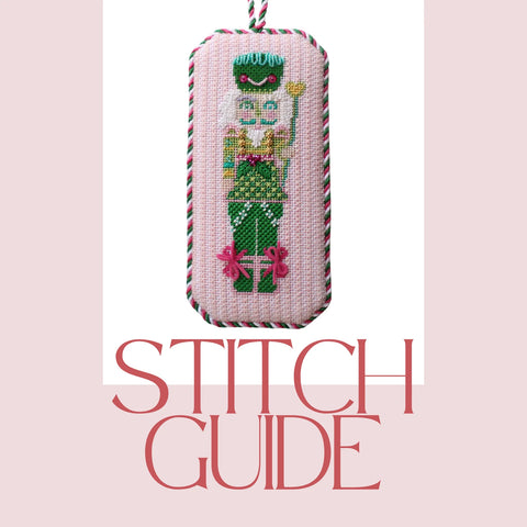 Small Green Nutcracker Needlepoint Canvas