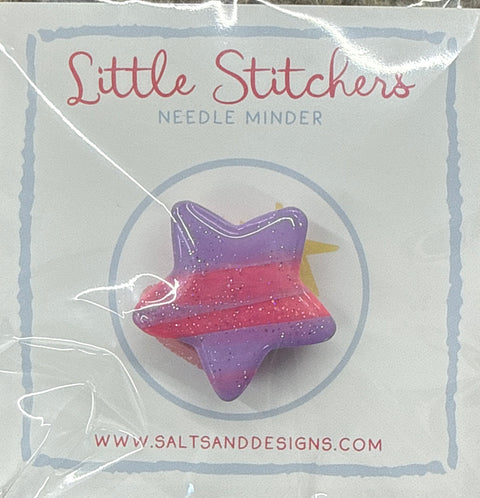 Purple Glitter Star Needle Minder