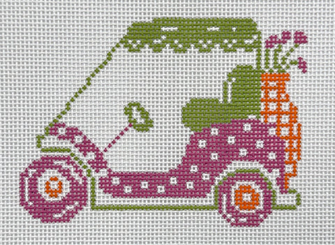 Pink Golf Cart
