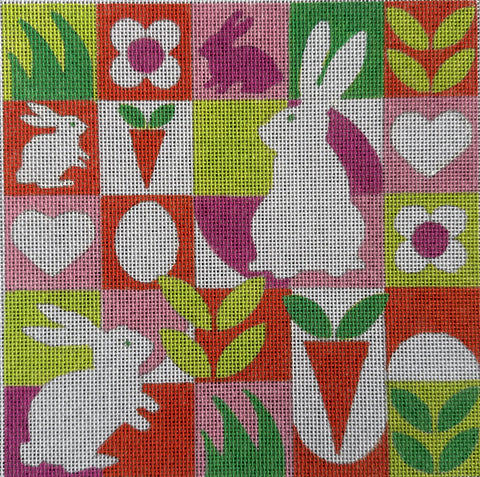 Bunny Squares - Brights