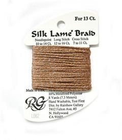 Silk Lame #13 Dk Sand Gold