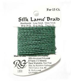 Silk Lame #13 58 Dk Christmas Grn