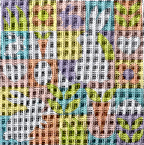 Bunny Squares - Pastels
