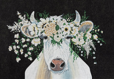 Floral Cow