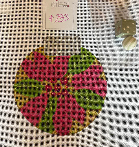 Ditto! Designs Poinsettia Ornament