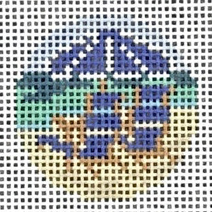 Beach Chairs Key Fob Insert