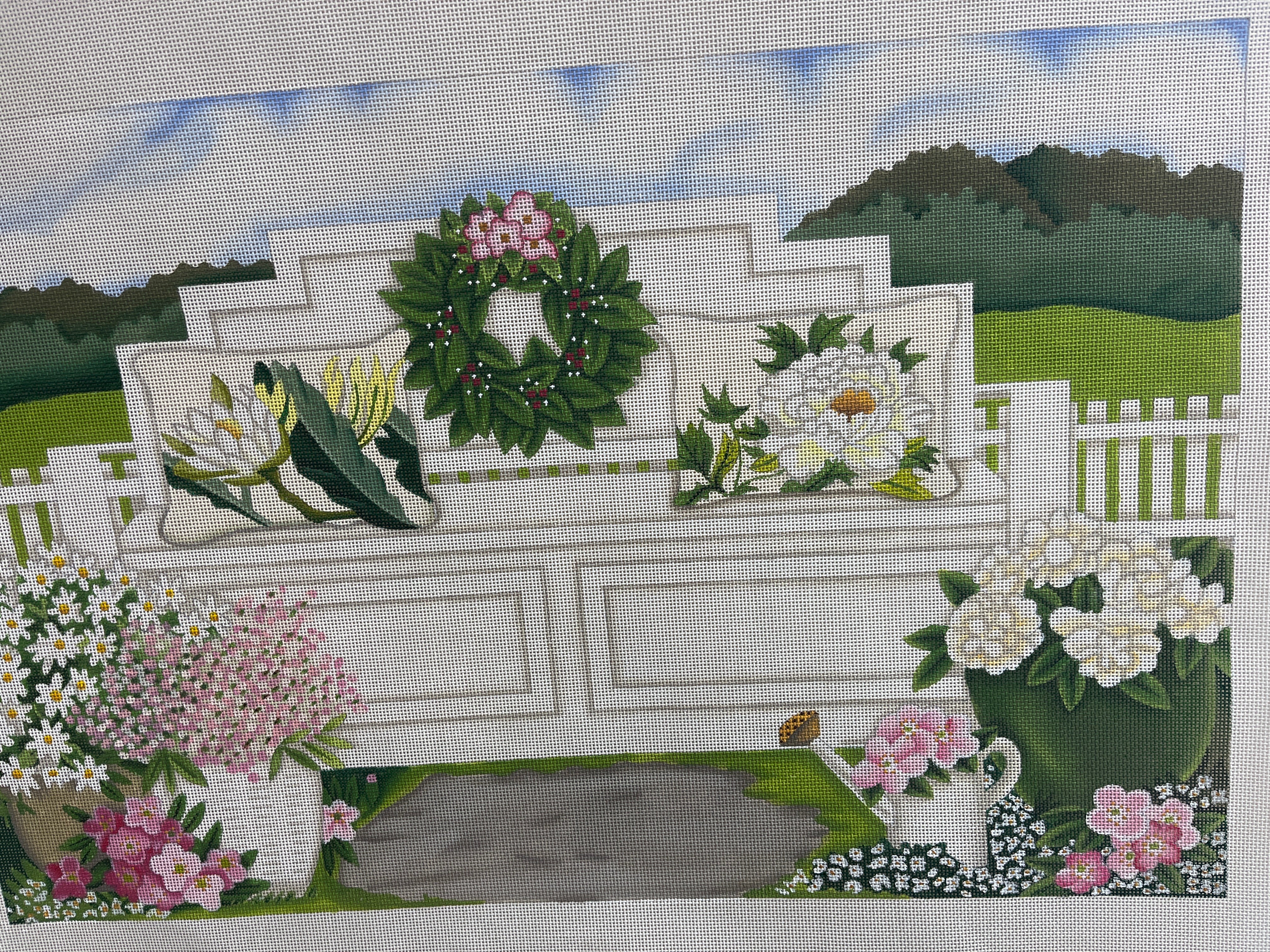 Bench Large Needlework White Bench – i of the needle
