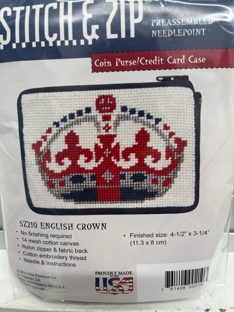 English Crown Coin/Credit Card Case