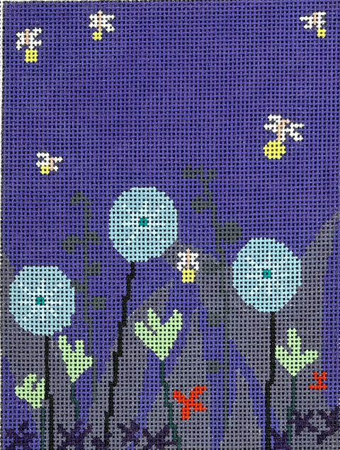 Night Floral w/Lighting Bugs