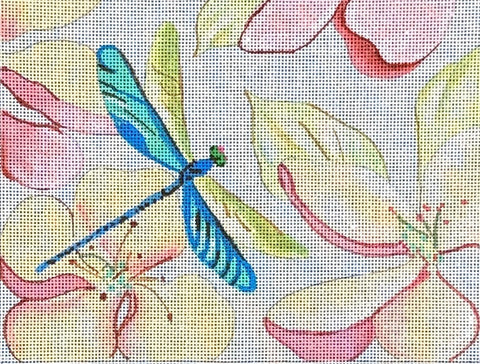 Dragonfly on Flowers
